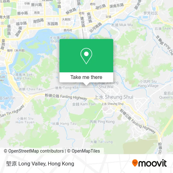 塱原 Long Valley map