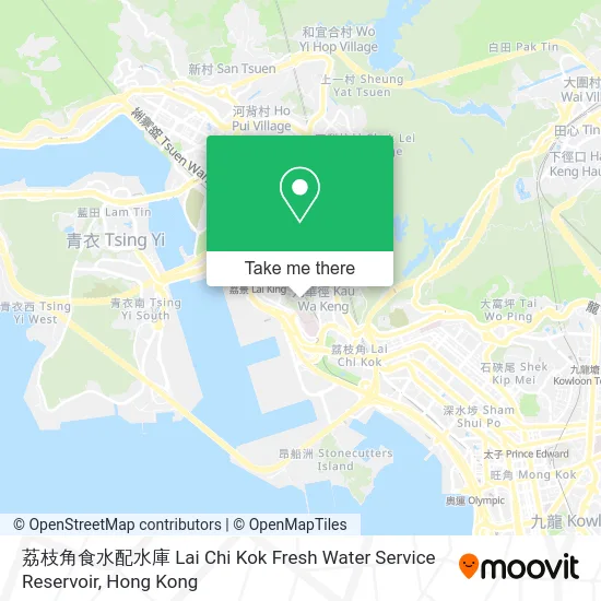 荔枝角食水配水庫 Lai Chi Kok Fresh Water Service Reservoir map