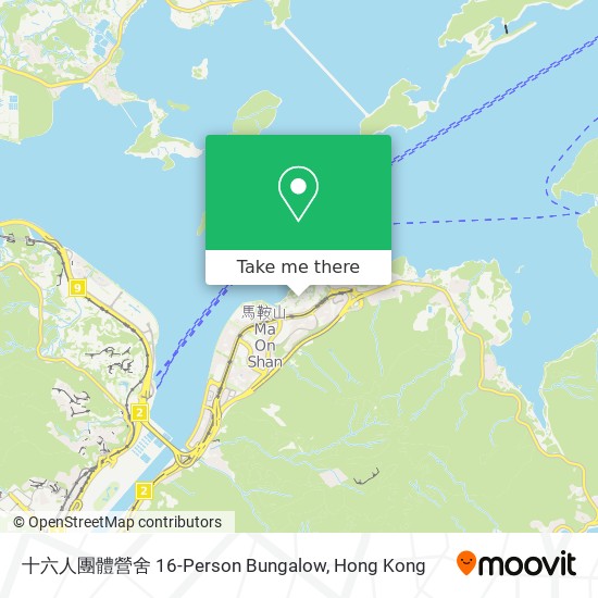 十六人團體營舍 16-Person Bungalow map