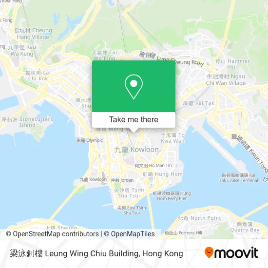 梁泳釗樓 Leung Wing Chiu Building map