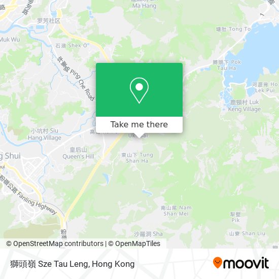 獅頭嶺 Sze Tau Leng map