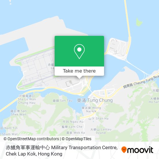 赤鱲角軍事運輸中心 Military Transportation Centre, Chek Lap Kok map