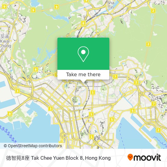 德智苑8座 Tak Chee Yuen Block 8 map