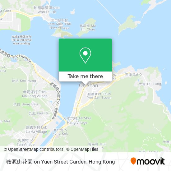 鞍源街花園 on Yuen Street Garden地圖
