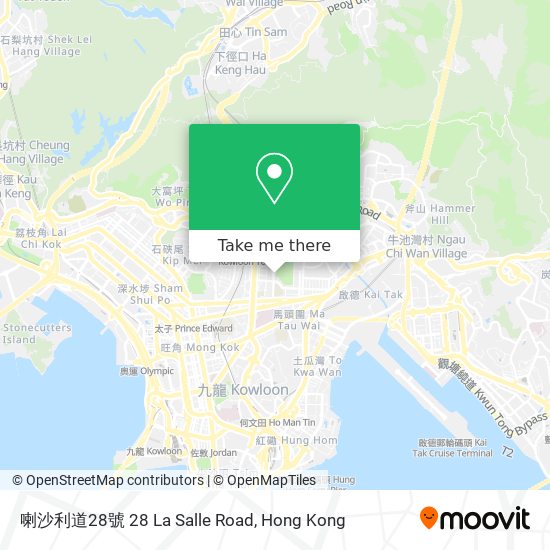 喇沙利道28號 28 La Salle Road map