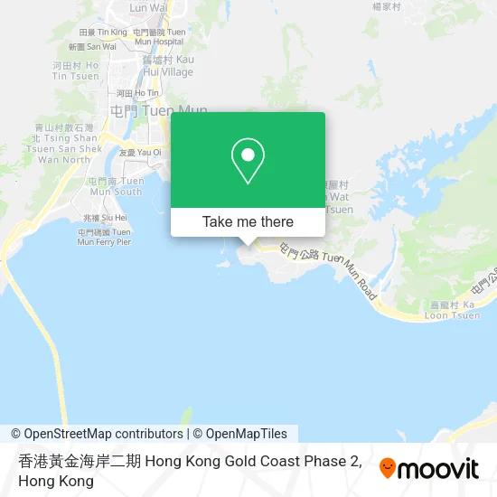 香港黃金海岸二期 Hong Kong Gold Coast Phase 2 map