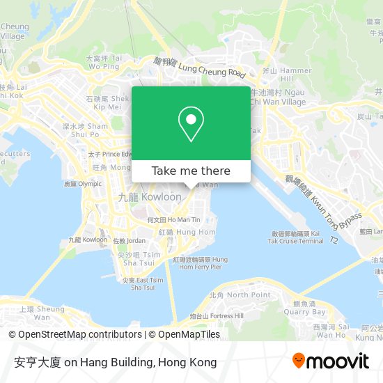 安亨大廈 on Hang Building map