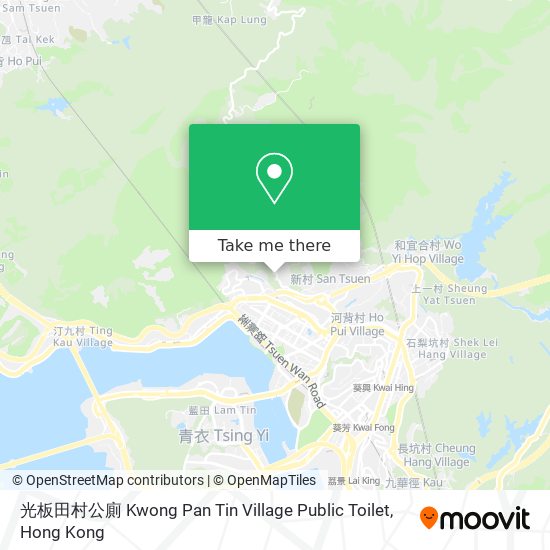 光板田村公廁 Kwong Pan Tin Village Public Toilet地圖