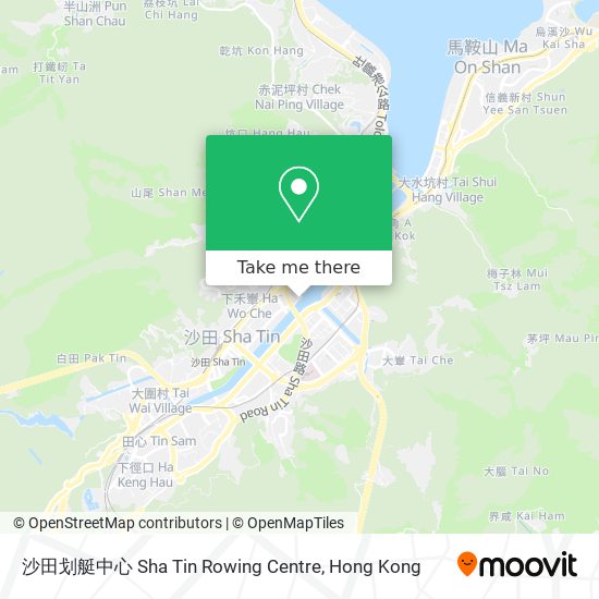 沙田划艇中心 Sha Tin Rowing Centre map