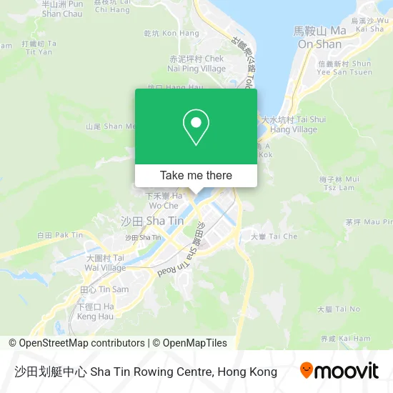 沙田划艇中心 Sha Tin Rowing Centre地圖