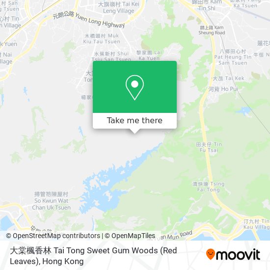 大棠楓香林 Tai Tong Sweet Gum Woods (Red Leaves) map