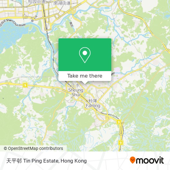 天平邨 Tin Ping Estate map