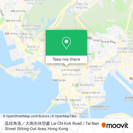 荔枝角道／大南街休憩處 Lai Chi Kok Road / Tai Nan Street Sitting-Out Area map