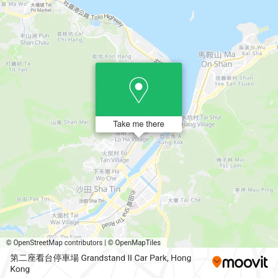 第二座看台停車場 Grandstand II Car Park地圖
