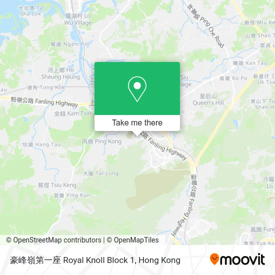 豪峰嶺第一座 Royal Knoll Block 1 map