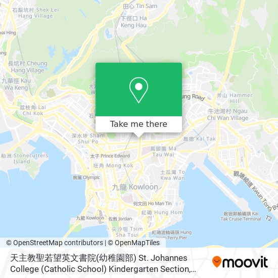 天主教聖若望英文書院(幼稚園部) St. Johannes College (Catholic School) Kindergarten Section map