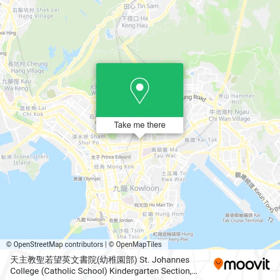 天主教聖若望英文書院(幼稚園部) St. Johannes College (Catholic School) Kindergarten Section map