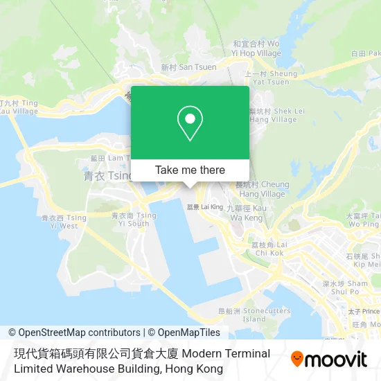 現代貨箱碼頭有限公司貨倉大廈 Modern Terminal Limited Warehouse Building地圖