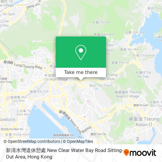 新清水灣道休憩處 New Clear Water Bay Road Sitting-Out Area地圖