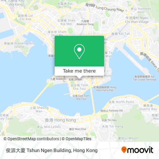 俊源大廈 Tshun Ngen Building map