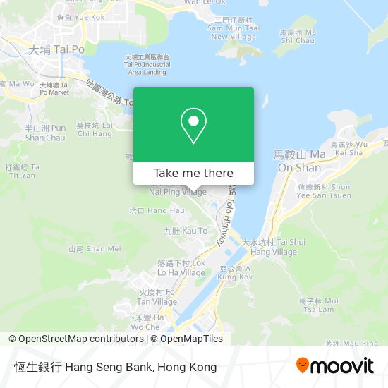 恆生銀行 Hang Seng Bank map