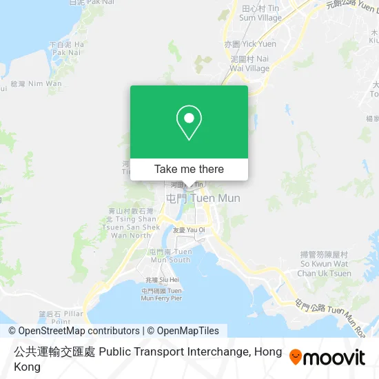 公共運輸交匯處 Public Transport Interchange map