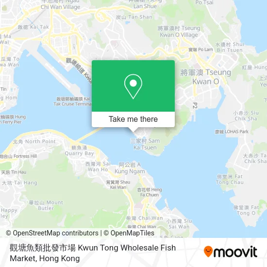 觀塘魚類批發市場 Kwun Tong Wholesale Fish Market地圖