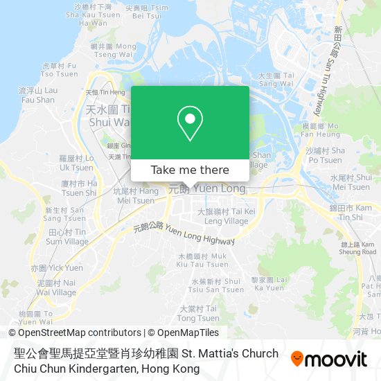 聖公會聖馬提亞堂暨肖珍幼稚園 St. Mattia's Church Chiu Chun Kindergarten map