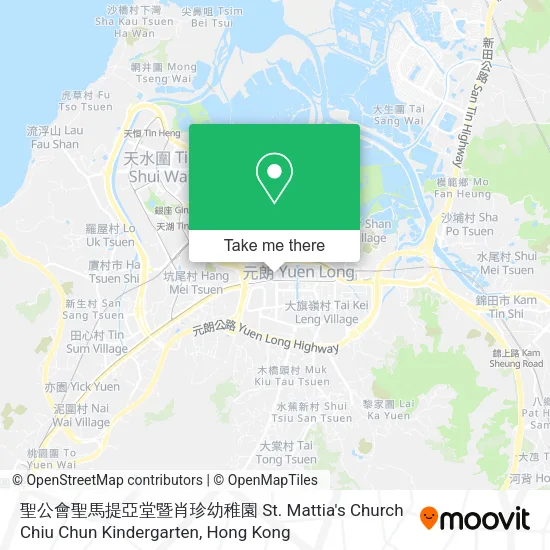 聖公會聖馬提亞堂暨肖珍幼稚園 St. Mattia's Church Chiu Chun Kindergarten地圖
