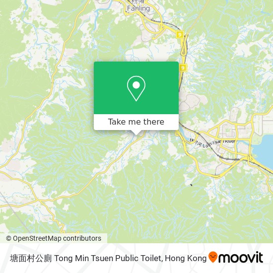塘面村公廁 Tong Min Tsuen Public Toilet地圖