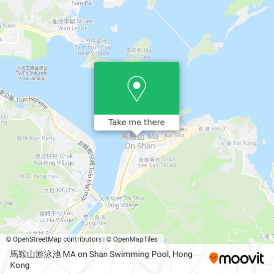 馬鞍山游泳池 MA on Shan Swimming Pool map