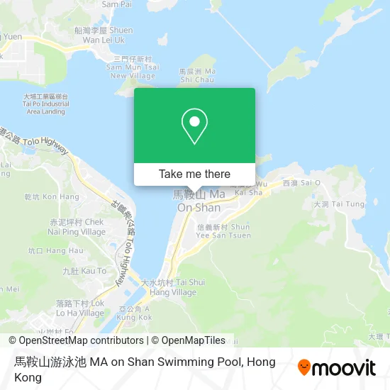 馬鞍山游泳池 MA on Shan Swimming Pool地圖