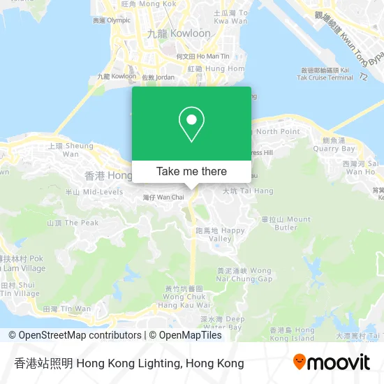香港站照明 Hong Kong Lighting map