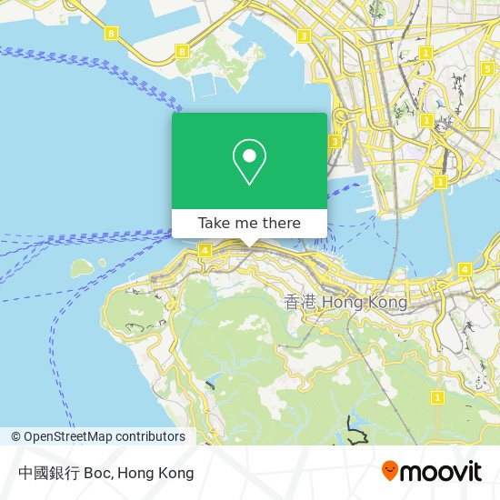 中國銀行 Boc map