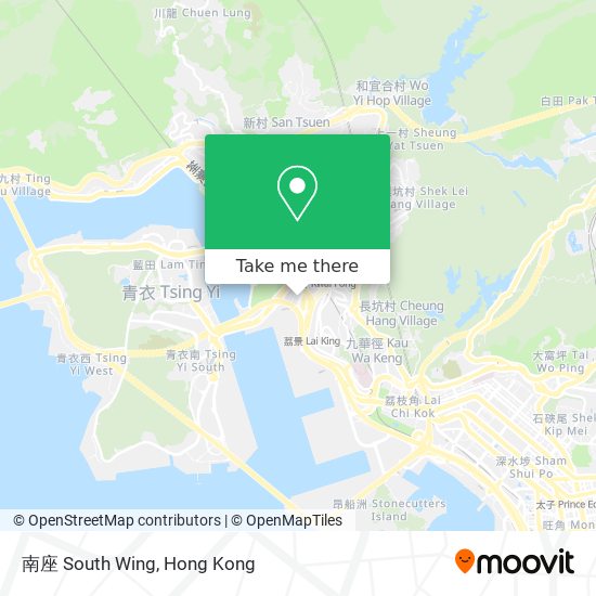 南座 South Wing map