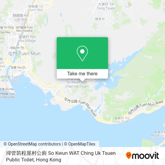 掃管笏程屋村公廁 So Kwun WAT Ching Uk Tsuen Public Toilet map