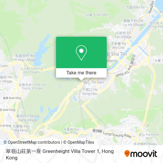 翠嶺山莊第一座 Greenheight Villa Tower 1 map