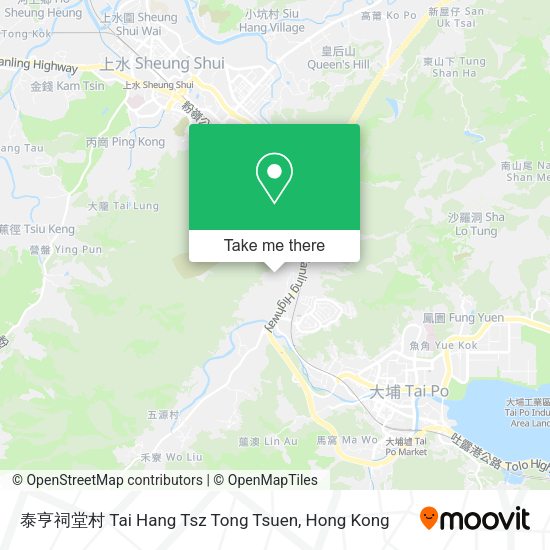泰亨祠堂村 Tai Hang Tsz Tong Tsuen map