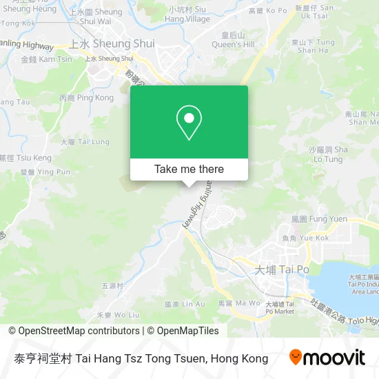 泰亨祠堂村 Tai Hang Tsz Tong Tsuen map