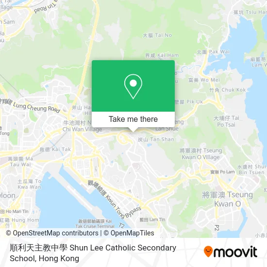 順利天主教中學 Shun Lee Catholic Secondary School map