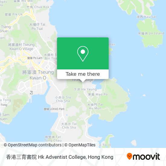 香港三育書院 Hk Adventist College map