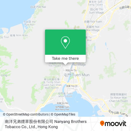南洋兄弟煙草股份有限公司 Nanyang Brothers Tobacco Co., Ltd. map