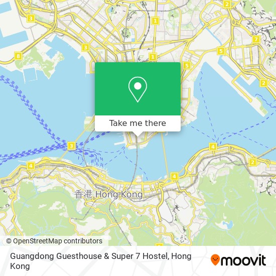 Guangdong Guesthouse & Super 7 Hostel map