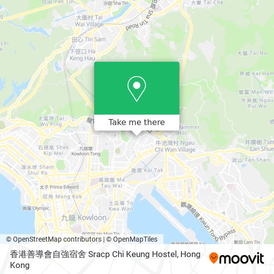 香港善導會自強宿舍 Sracp Chi Keung Hostel map