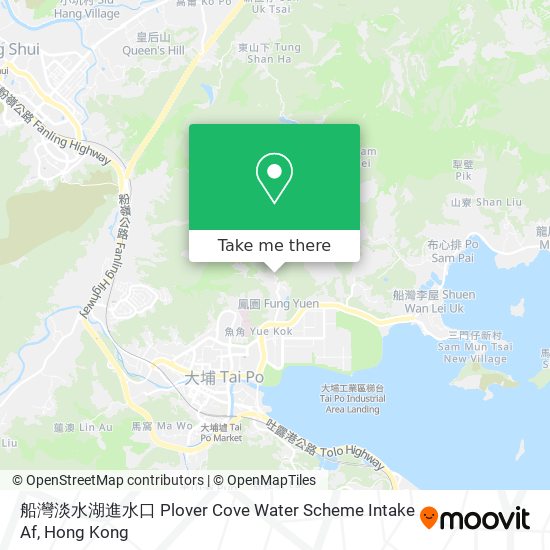 船灣淡水湖進水口 Plover Cove Water Scheme Intake Af地圖