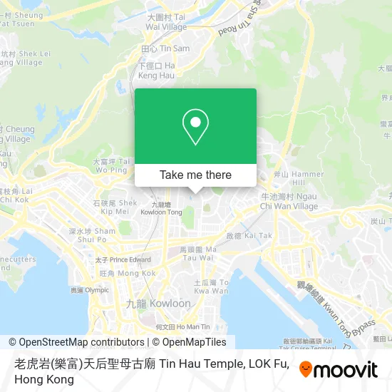 老虎岩(樂富)天后聖母古廟 Tin Hau Temple, LOK Fu map
