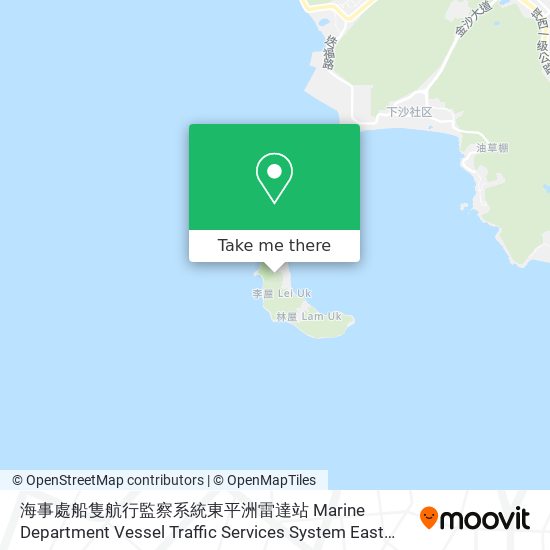 海事處船隻航行監察系統東平洲雷達站 Marine Department Vessel Traffic Services System East Ping Chau Radar Station map