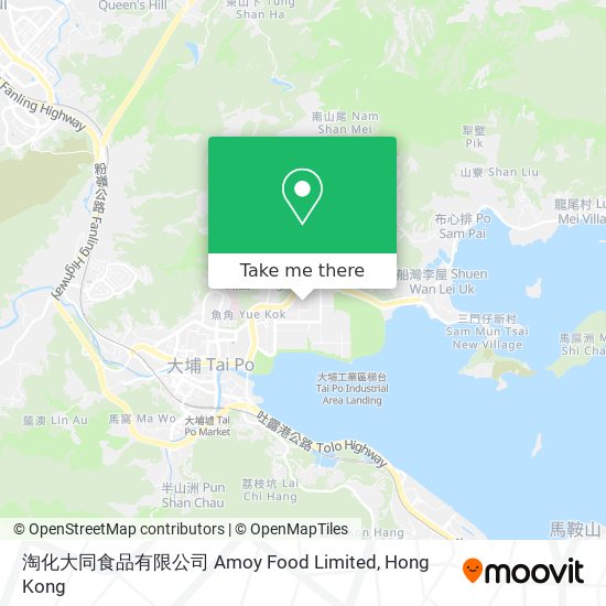 淘化大同食品有限公司 Amoy Food Limited map