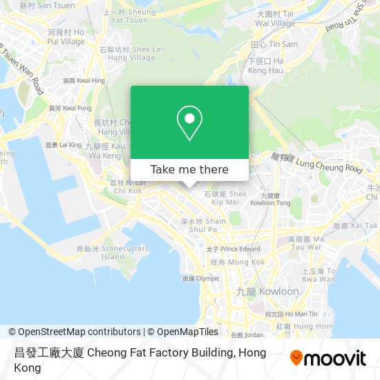 昌發工廠大廈 Cheong Fat Factory Building map