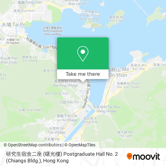 研究生宿舍二座 (曙光樓) Postgraduate Hall No. 2 (Chiangs Bldg.)地圖